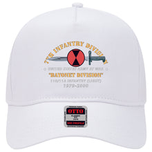 Load image into Gallery viewer, Baseball Cap - 7th Infantry Division - Bayonet Division w Bayonet - 11B-11A INFANTRY (LIGHT) 1979-2000 X 300