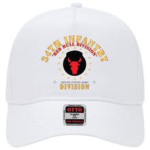 Load image into Gallery viewer, Baseball Cap - 34th Infantry Division - Red Bull Division at War X 300