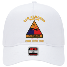 Load image into Gallery viewer, Baseball Cap - Army - SSI - 9th Armored Division w Name Tape - Phantom - US Army X 300