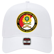 Load image into Gallery viewer, Baseball Cap - 2nd Armored Cavalry Regiment DUI - Red White - Operation Desert Storm