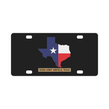 Load image into Gallery viewer, Texas Map Overprint with Texas State Flag - Dodd Army Airfield, Texas X 300 Classic License Plate
