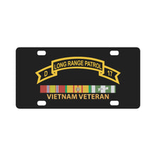 Load image into Gallery viewer, Army - Tab - Troop D 17th Cav Long Range Patrol wo Txt X 300 Classic License Plate