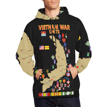 Load image into Gallery viewer, Men's All Over Print Hoodie (USA Size) (Model H13) - Map - Vietnam Units - 3