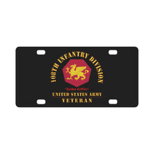 Load image into Gallery viewer, Army - SSI - 108th Infantry Division (1952-Present) - Golden Griffins - US Army Veteran X 300 Classic License Plate