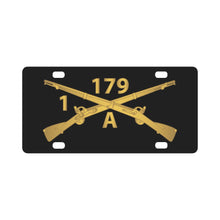 Load image into Gallery viewer, Alpha Company, 1st Battalion, 179th Infantry Regiment - Inf Branch wo Txt X 300 Classic License Plate