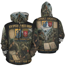 Load image into Gallery viewer, 8th Special Forces Group (Airborne) - Bolivia 1967 - The Hunt for Che Men's All Over Print Hoodie (USA Size)