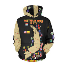 Load image into Gallery viewer, Men's All Over Print Hoodie (USA Size) (Model H13) - Map - Vietnam Units - 3