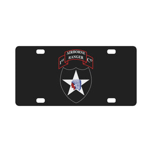 1st Ranger Infantry Company - 2nd ID SSI X 300 Classic License Plate