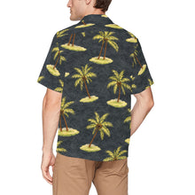 Load image into Gallery viewer, Palm Trees Men's All Over Print Hawaiian Shirt With Chest Pocket