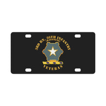 Load image into Gallery viewer, Army - 3rd Bn 36th Infantry DUI - Bayonets - Veteran Classic License Plate