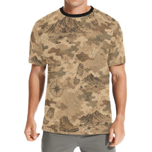 Load image into Gallery viewer, Desert Tactical Camouflage Pattern Men's All Over Print Crew Neck T-Shirt