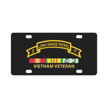 Load image into Gallery viewer, Troop D 17th Cav Long Range Patrol Vietnam Vet w VN SVC Classic License Plate