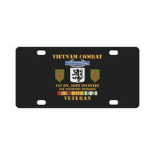 Load image into Gallery viewer, Army - Vietnam Combat Infantry Veteran w 1st Bn 28th Inf 1st Inf Div Classic License Plate