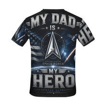 Load image into Gallery viewer, A tribute to space heroes Men's All Over Print Crew Neck T-Shirt