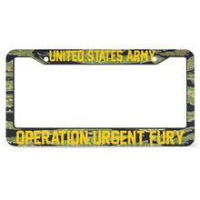 Load image into Gallery viewer, OPERATION URGENT FURY - All Over Print License Plate Frame License Plate Frame Black