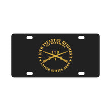 Load image into Gallery viewer, Army - 1st Battalion, 110th Infantry Regiment - Br X 300 Classic License Plate