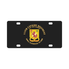 Load image into Gallery viewer, 113th Cavalry Regiment - DUI - Iowa National Guard X 300 Classic License Plate