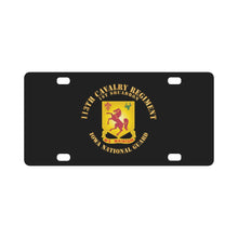 Load image into Gallery viewer, 113th Cavalry Regiment - DUI - Iowa National Guard X 300 Classic License Plate
