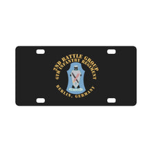 Load image into Gallery viewer, 2nd Battlegroup - 6th Infantry Regt - Berlin Bde, Germany X 300 Classic License Plate