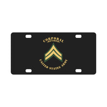 Load image into Gallery viewer, Army - Corporal - CPL - Retired - Flat X 300 Classic License Plate