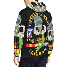 Load image into Gallery viewer, Men's All Over Print Hoodie (USA Size) (Model H13) - Vietnam Combat Infantry Veteran w 173rd Airborne Bde SSI