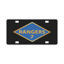 Load image into Gallery viewer, SSI - 7th Ranger Battalion - Ranger Diamond - WWII X 300 Classic License Plate
