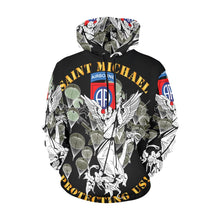 Load image into Gallery viewer, Men's All Over Print Hoodie (USA Size) (Model H13) - 82nd Airborne Div - Saint Michael - Protecting Us - Mass