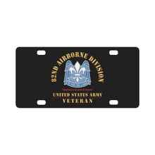 Load image into Gallery viewer, Army - DUI - 82nd Airborne Division - America's Guard of Honor - US Army Veteran X 300 Classic License Plate