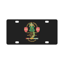 Load image into Gallery viewer, Army - Vietnam Combat Veteran w 212th Military Police Company - MACV SSI - VN SVC X 300 Classic License Plate
