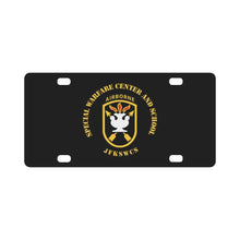 Load image into Gallery viewer, SOF - JFKSWCS - SSI wo Backgrnd Classic License Plate
