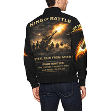 Load image into Gallery viewer, U.S. Army Field Artillery 155mm Howitzer – “King of Battle” Men's All-Over Print Bomber Jacket