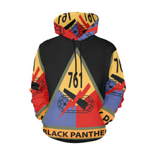 Load image into Gallery viewer, Men's All Over Print Hoodie (USA Size) (Model H13) - Army - 761st Tank Battalion SSI w Name Tape
