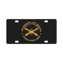 Load image into Gallery viewer, 5th Bn 41st Artillery - Mission Accomplished - US Army w Branch X 300 Classic License Plate
