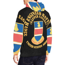 Load image into Gallery viewer, Men's All Over Print Hoodie (USA Size) (Model H13) - 326th Engineer Bn - Sapper Eagles
