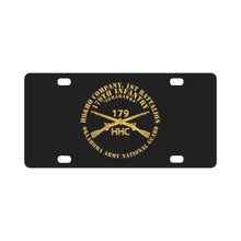 Load image into Gallery viewer, HHC Company, 1st Bn, 179th Infantry - OKARNG - Inf Branch X 300 Classic License Plate
