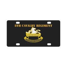Load image into Gallery viewer, Army - 8th Cavalry Regiment Classic License Plate