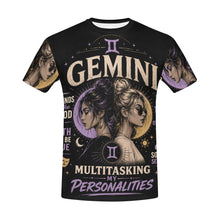 Load image into Gallery viewer, Gemini - Multitasking my personalities Men's All Over Print Crew Neck T-Shirt