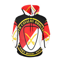 Load image into Gallery viewer, Men's All Over Print Hoodie (USA Size) (Model H13) - Army - 6th Cavalry Brigade Fort Hood, Texas