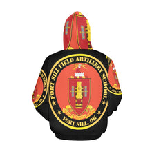 Load image into Gallery viewer, Men's All Over Print Hoodie (USA Size) (Model H13) - Army - Fort Sill Field Artillery School, COA Fort Sill, OK