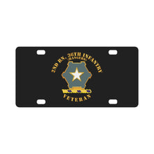 Load image into Gallery viewer, Army - 2nd Bn 36th Infantry DUI - Rangers - Veteran Classic License Plate