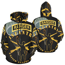 Load image into Gallery viewer, Men's All Over Print Hoodie (USA Size) (Model H13) - Infantry - Follow Me - Ranger Tab - Paratrooper