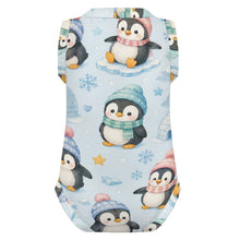 Load image into Gallery viewer, 200gsm Baby Sleeveless Romper(All-Over Printing) - Penguin Winter Wonderland
