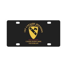 Load image into Gallery viewer, Army - 1st Cavalry Division - DUI - America's First Team - US Army - Veteran X 300 Classic License Plate