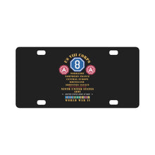 Load image into Gallery viewer, Army - US VIII Corps - 9th Army - Central Europe - Rhineland EUR SVC X 300 Classic License Plate