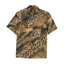 Load image into Gallery viewer, Cheetah camouflage Men's All Over Print Hawaiian Shirt With Chest Pocket
