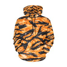 Load image into Gallery viewer, Orange Tiger-stripe hydrographic pattern Men's All Over Print Hoodie (USA Size) (Model H13)