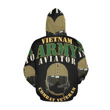 Load image into Gallery viewer, Men's All Over Print Hoodie (USA Size) (Model H13) - ARMY - Aviator - Vietnam - Combat Vet
