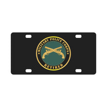 Load image into Gallery viewer, Army - Military Police - Branch - Retired X 300 Classic License Plate