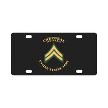 Load image into Gallery viewer, Army - Corporal - CPL - Veteran - Flat X 300 Classic License Plate