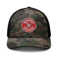 Load image into Gallery viewer, Camouflage trucker hat - Spyder Ryder - Free Wheel Motion - Red